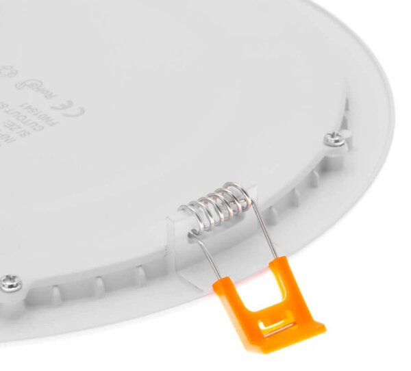 Pannello LED Rotondo 20W, 2.000lm, no Flickering, Foro Ø203-210mm Colore Bianco Caldo 3.000K