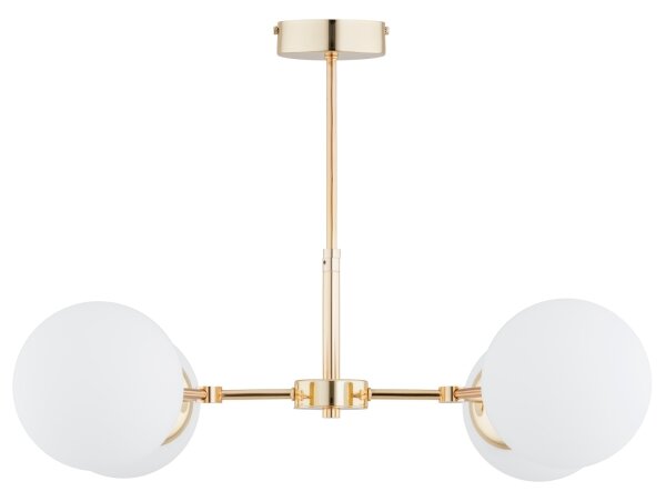 Lampadario on a pole FOTON 4xE14/40W/230V oro/bianco