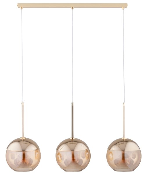 Lampadario su filo VOLDA 3xE27/60W/230V ottone