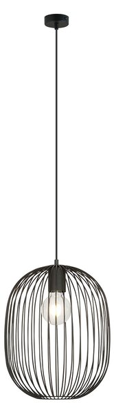 Sospensione Minimal Michizane 1 Luce In Acciaio Nero