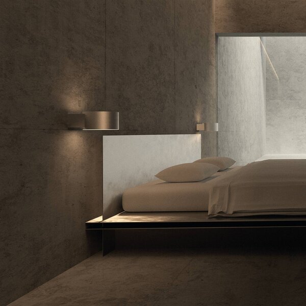PURE Applique da parete a LED Clipse, dimmerabile, Bronzo / Ottone antico, Soggiorno / Sala da pranzo, Alluminio, Moderno, Applique a LED