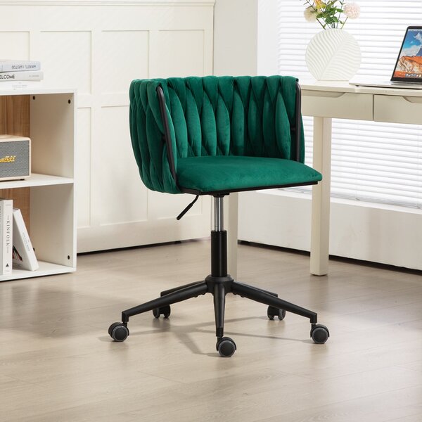 Sedia da ufficio girevole in tessuto e schienale traspirante verde lime - Cadice