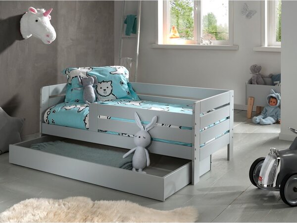 Letto Kid grigio, 70 x 140 cm Peuter - Vipack