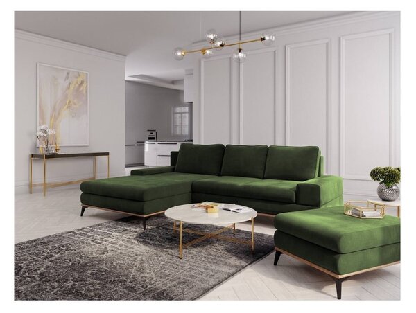 Angolo del divano letto verde chiaro, angolo sinistro Planet - Windsor & Co Sofas