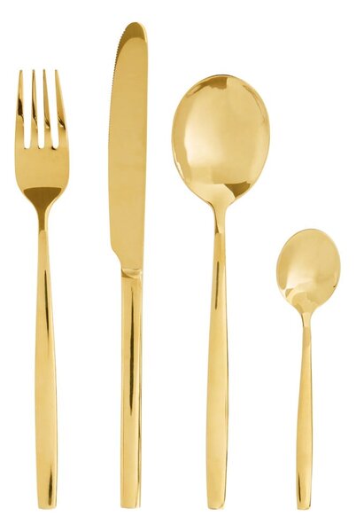 Posate in acciaio inox color oro 16 pezzi Avie - Premier Housewares