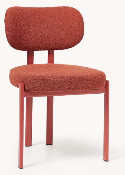 Sedia imbottita in bouclé Adrien