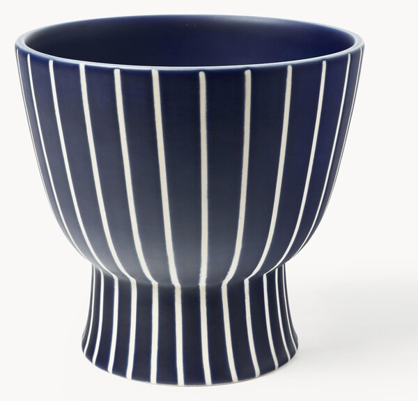 Portavaso dipinto a mano Elio, alt. 23 cm