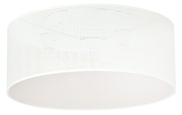 Plafoniera Minimal 3 Luci Ladone In Acciaio Bianco E Oro