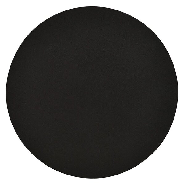 Applique Minimal Tonda 1 Luce Indiretta Pavaka In Acciaio Nero