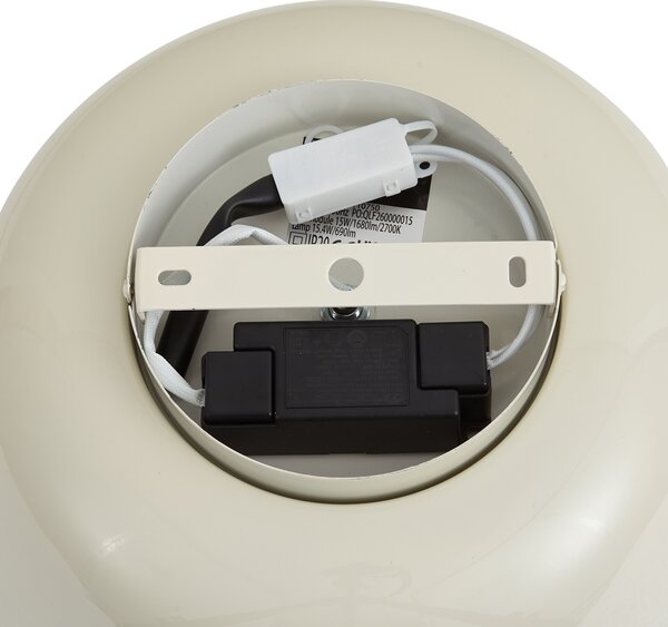 Plafoniera retrò beige con interno bianco e LED dimmerabile a 3 fasi - Vera