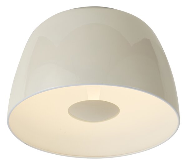 Plafoniera retrò beige con interno bianco e LED dimmerabile a 3 fasi - Vera