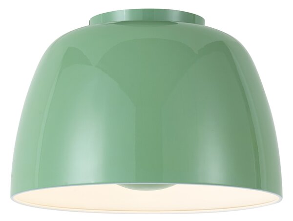 Plafoniera retrò verde con interno bianco, incl. LED dimmerabile a 3 fasi - Vera