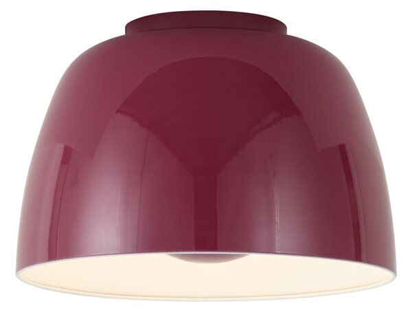 Plafoniera retrò rossa con interno bianco incl. LED dimmerabile a 3 fasi - Vera