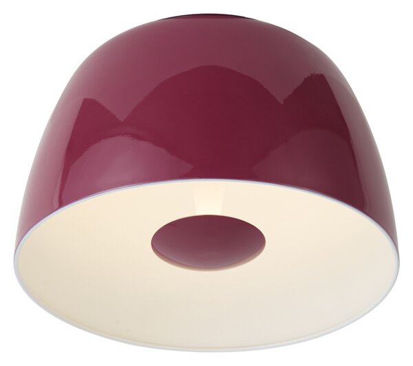 Plafoniera retrò rossa con interno bianco incl. LED dimmerabile a 3 fasi - Vera