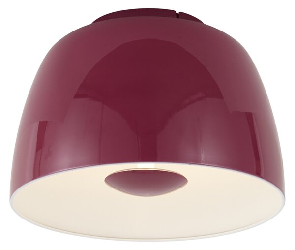 Plafoniera retrò rossa con interno bianco incl. LED dimmerabile a 3 fasi - Vera