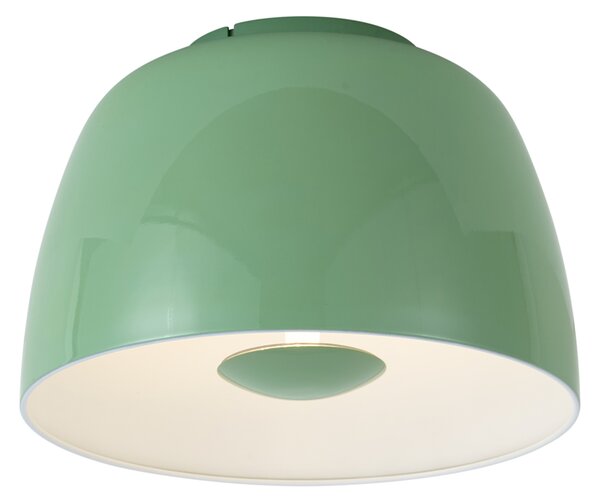 Plafoniera retrò verde con interno bianco, incl. LED dimmerabile a 3 fasi - Vera