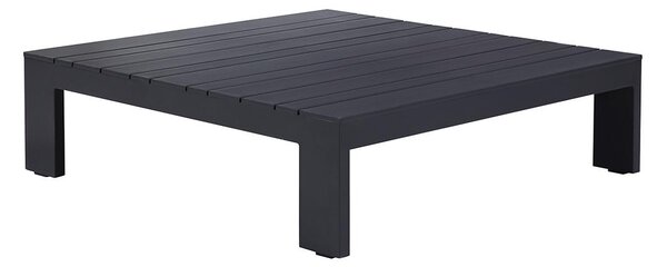 Tavolino da giardino quadrato 90 x 90 cm in Alluminio Nero - MENDOZA