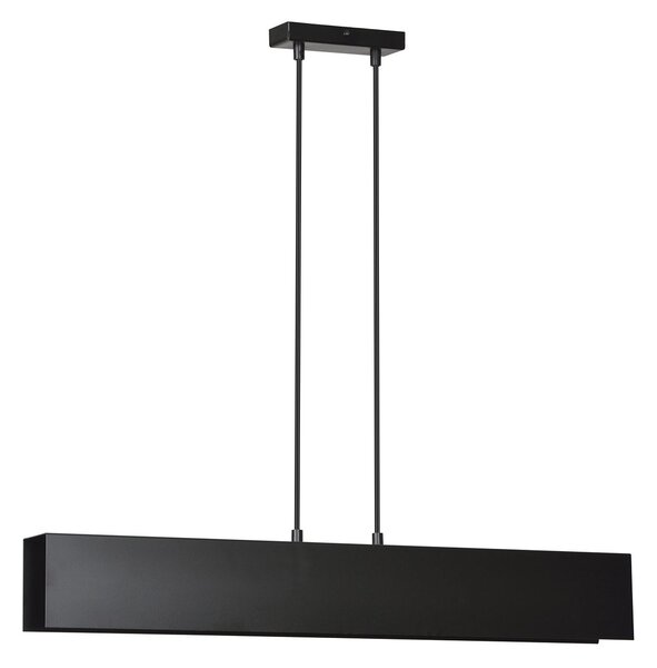 Lampadario Moderno 3 Luci Chong In Acciaio Nero