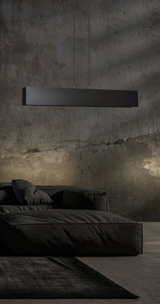 Lampadario Moderno 3 Luci Chong In Acciaio Nero
