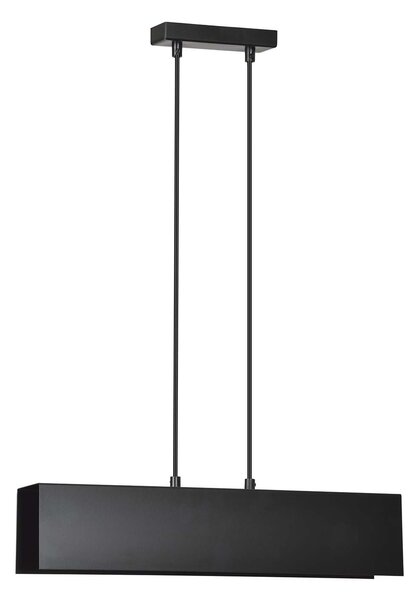 Lampadario Moderno 2 Luci Chong In Acciaio Nero