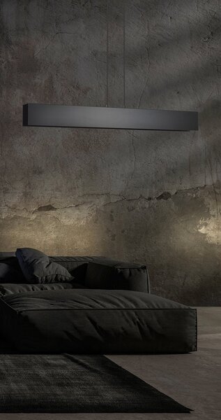 Lampadario Moderno 4 Luci Hsi Wang Mu In Acciaio Nero