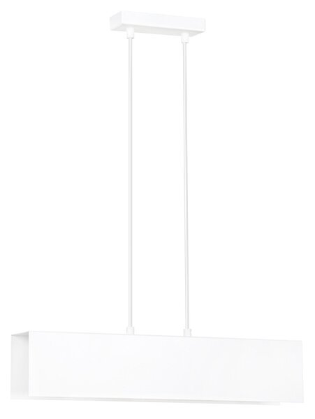 Lampadario Moderno 2 Luci Hsi Wang Mu In Acciaio Bianco
