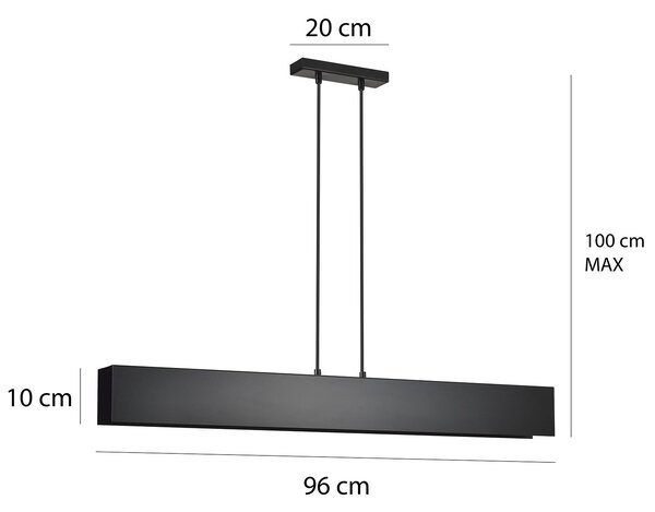 Lampadario Moderno 4 Luci Hsi Wang Mu In Acciaio Nero