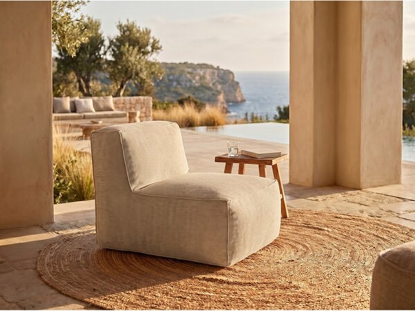 Poltrona da giardino in Tessuto Beige - NOUMARA di MYLIA