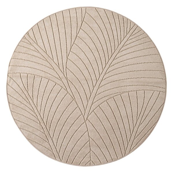 Tappeto da interno/esterno rotondo beige ø 120 cm Nova 1203 – Ayyildiz Carpets
