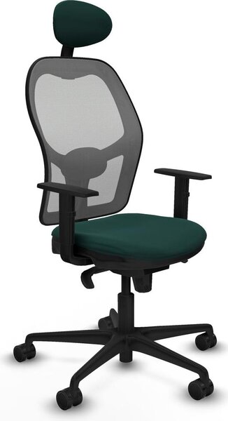 Sedia da ufficio con poggiatesta Jorquera Piqueras y Crespo 1D036N1 verde