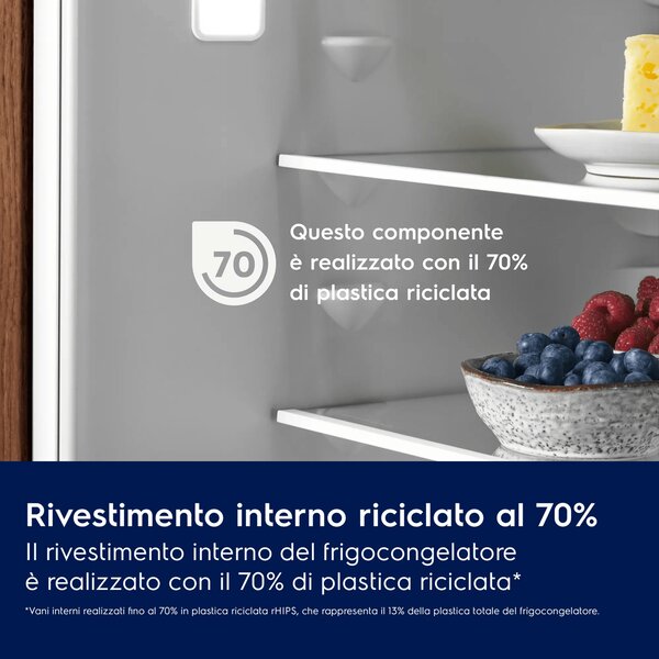 Electrolux Frigorifero da Incasso Combinato Capacit 231 Litri Classe E Raffreddamento Low Frost - KNA6LE16S