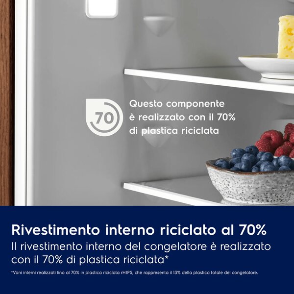 Electrolux Frigorifero da Incasso Combinato Capacit 231 Litri Classe E Raffreddamento Low Frost - KNA6LE16S