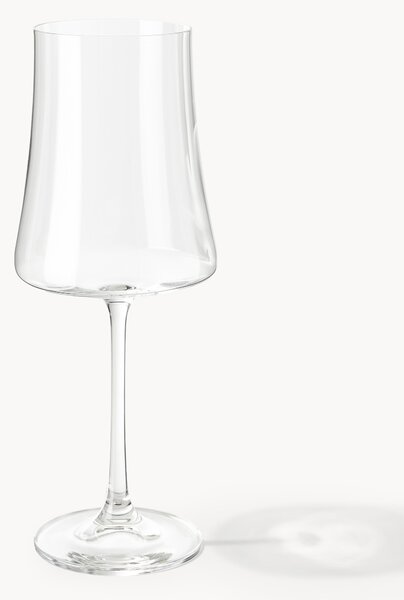 Set di 6 bicchieri da vino bianco in cristallo Gwenda