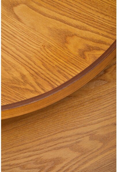 Tavolino rotondo con effetto pino ø 60 cm Viborg – Premier Housewares