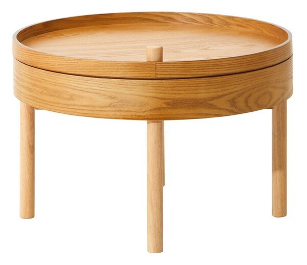 Tavolino rotondo con effetto pino ø 60 cm Viborg – Premier Housewares