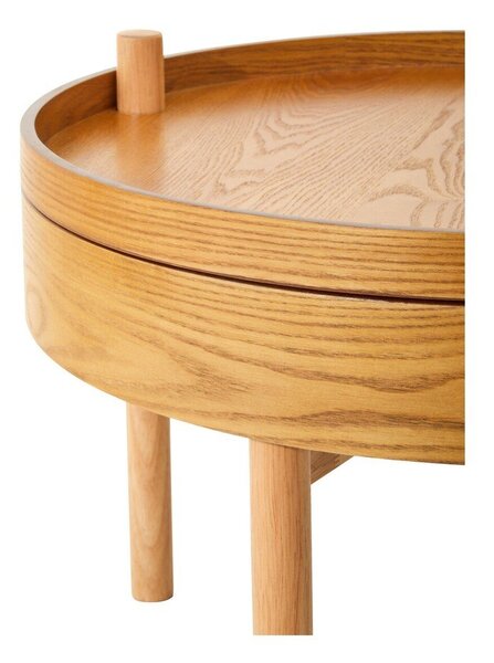 Tavolino rotondo con effetto pino ø 60 cm Viborg – Premier Housewares
