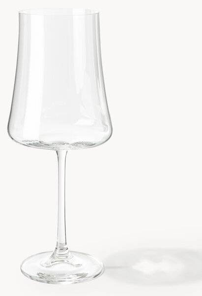 Set di 6 bicchieri da vino rosso in cristallo Gwenda