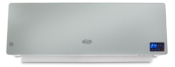 Argo Termoventilatore da parete Ceramico Stufa elettrica Potenza 2000 Watt con Telecomando e Timer Wifi colore Argento - CHICSILWF Chic