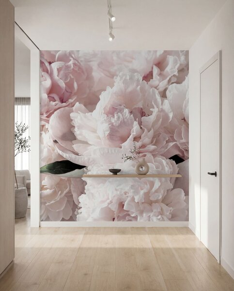 Carta da parati Peonie rosa pallido, Carta da parati Floreale, u59600 : Uwalls.it