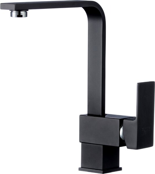 Rubinetto da cucina nero orientabile | Rubinetto per lavello | Miscelatore per lavello | Rubinetto monocomando da cucina | Miscelatore monocomando per lavello da cucina