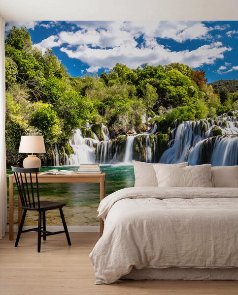 Carta da parati Acqua, nuvola e cielo, Carta da parati Natura, Carta da parati Cascata, u55775 : Uwalls.it