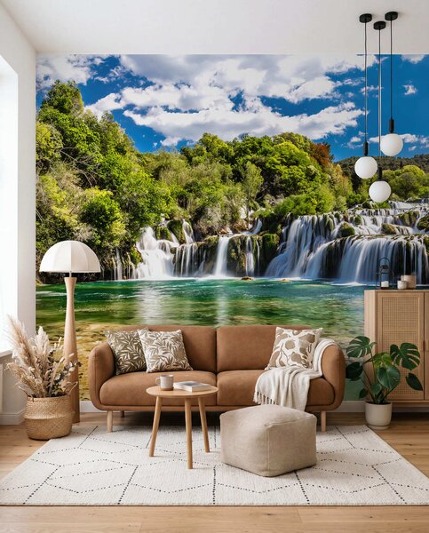 Carta da parati Acqua, nuvola e cielo, Carta da parati Natura, Carta da parati Cascata, u55775 : Uwalls.it