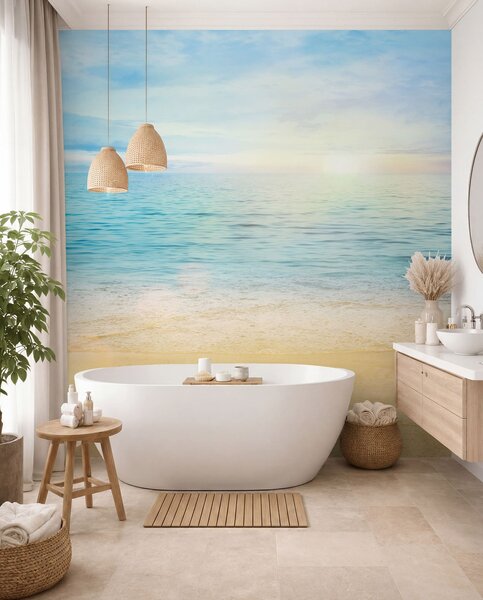 Carta da parati Acqua, nuvola e cielo, Carta da parati Mare, u57176 : Uwalls.it