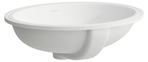 LAUFEN SAVOY lavabo à encastrer, montage par dessous, sans trou pour robinet, avec trop-plein, dessous poncé, ovale, 500x416mm, H8189437571091, H8189437571091