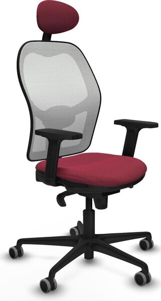 Sedia da ufficio con poggiatesta Jorquera Piqueras y Crespo 2D036G1 Rosso granato