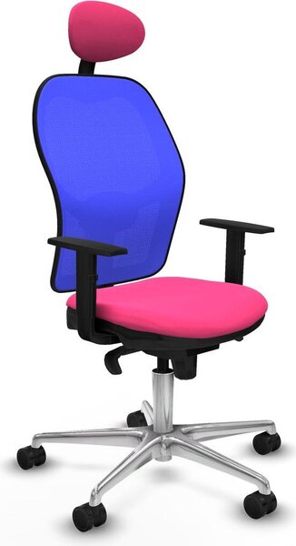 Sedia da ufficio con poggiatesta Jorquera Piqueras y Crespo 1D086N1 Rosa
