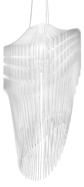 Lampada a sospensione Slamp, AVIA, dimmerabile, Bianco, Soggiorno, Plastica, Design