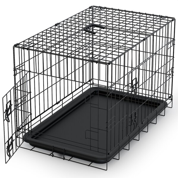 Gabbia per cani Avalo XXL - Gabbia pieghevole - Ripiegabile - 2 porte - 122x74x80 cm
