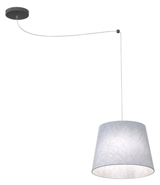 Sospensione 1 Luce Okeanos Con Paralume Grigio