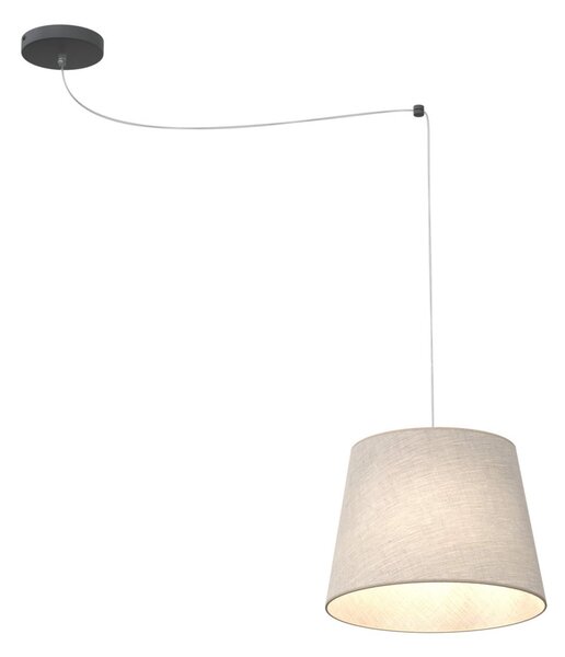 Sospensione 1 Luce Okeanos Con Paralume Beige